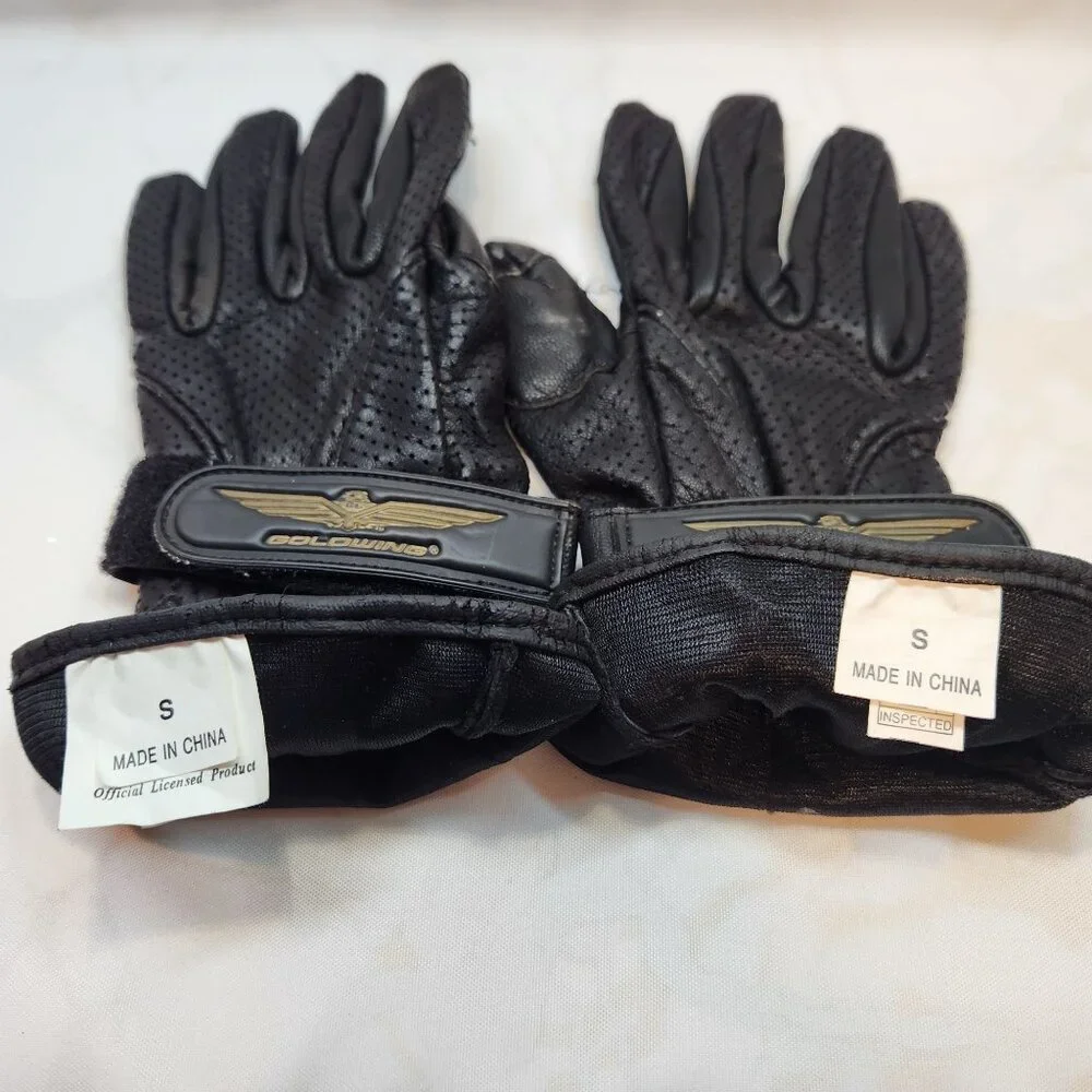 Vintage Riding Gloves Ladies Honda‎ Goldwing Leather Size Small Palm Pads Flare